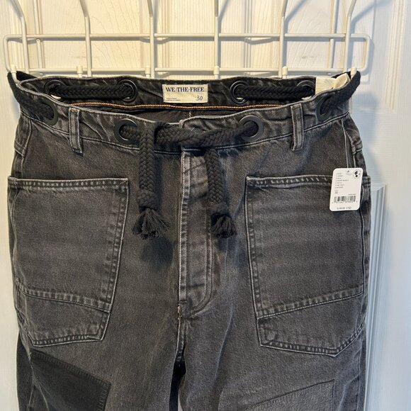 Free People We The Free Moxie Pull-On Barrel Jeans - Picture 7 of 15